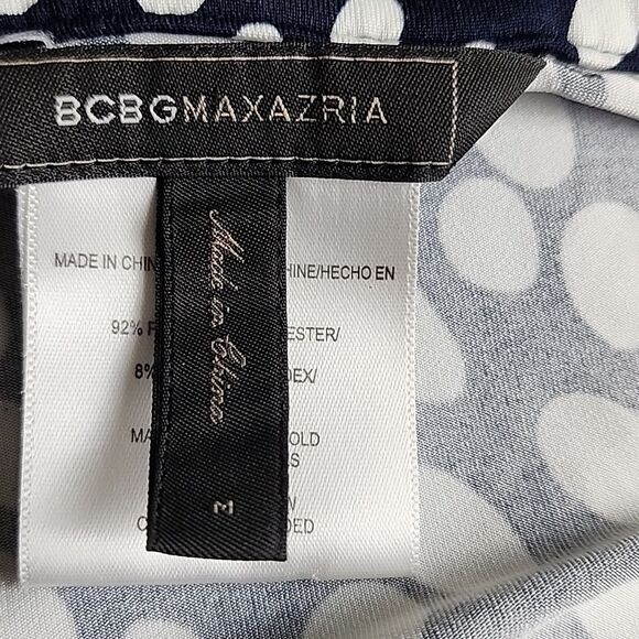 BCBGMAXAZRIA Long Sleeve Asymmetrical Blouse Medium - Picture 7 of 8